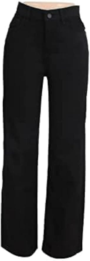 بنطال جينز نسائي بقصة ساق واسعة